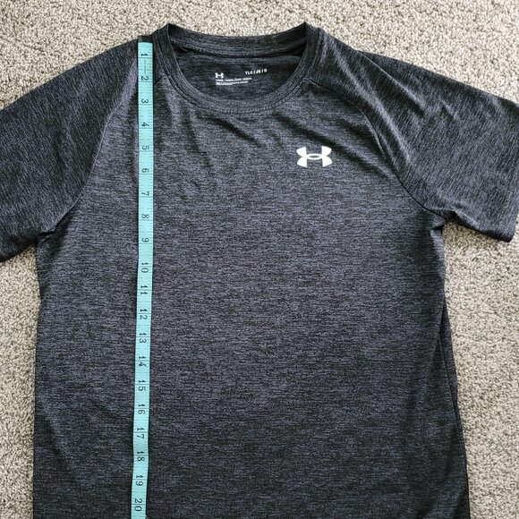 Boys Under Armour Dark Grey Variegated T-Shirt YLG - Picture 6 of 8